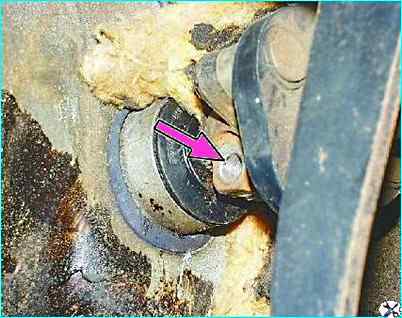 Снятие рулевого механизма