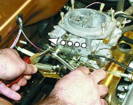 Регулировка привода воздушной заслонки карбюратора 2108