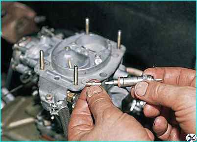 Снятие и проверка электромагнитного клапана