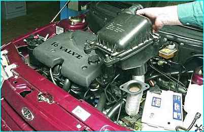 снятие корпуса воздушного фильтра