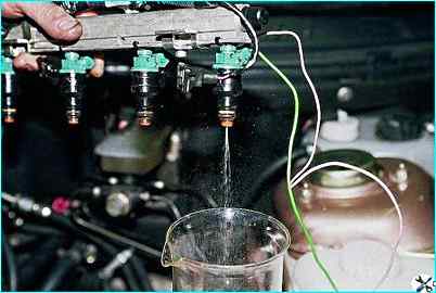 Проверка работоспособности форсунок