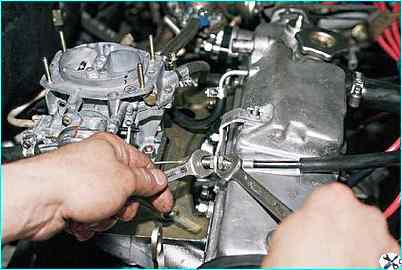 Регулировка привода карбюратора