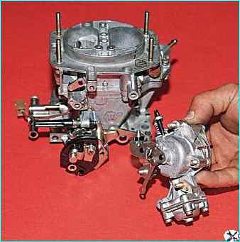 Снятие и разборка карбюратора