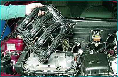 Замена прокладок впускной трубы