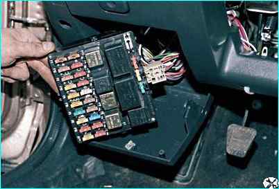 Снятие монтажного блока