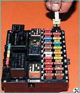 Замена предохранителей и реле