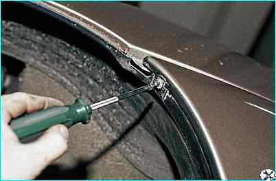 Снятие переднего бампера