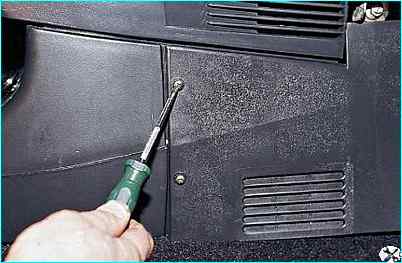 Снятие панели приборов автомобиля