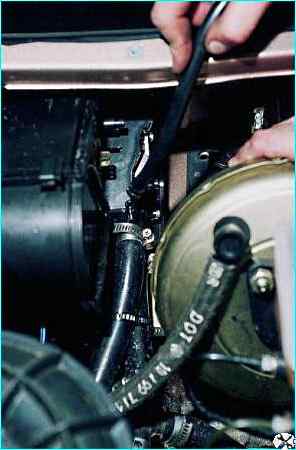 Снятие и разборка отопителя