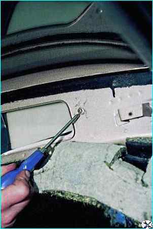 Снятие и разборка отопителя