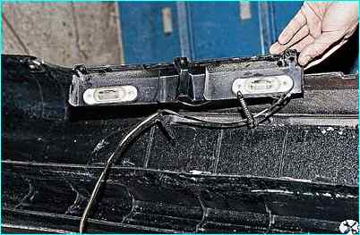 Снятие заднего бампера