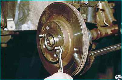 Снятие и установка тормозного механизма