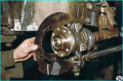 Снятие и установка тормозного механизма