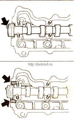 Уложить распредвал 