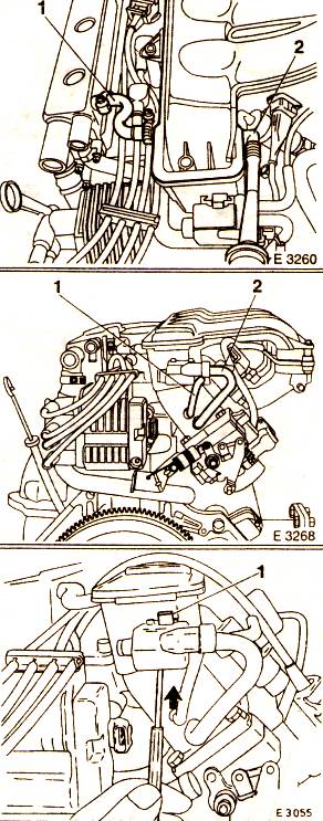 Отсоединение трубопроводов