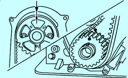 Установка поршня первого цилиндра в положение ВМТ такта сжатия Авео Шевролет