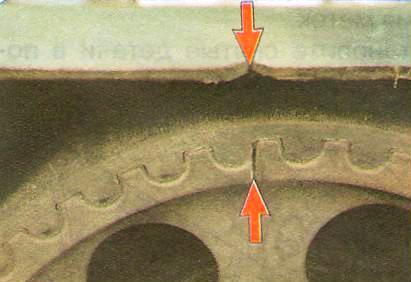 Установка поршня первого цилиндра в положение ВМТ такта сжатия Авео Шевролет