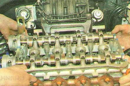 Замена прокладки ГБЦ двигателя F14D3 автомобиля Авео Шевролет