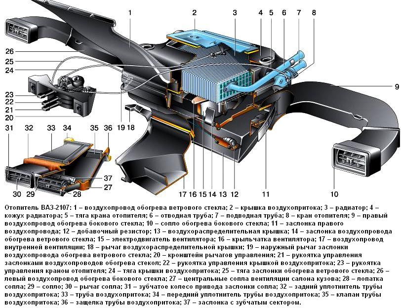 Отопитель ВАЗ-2107