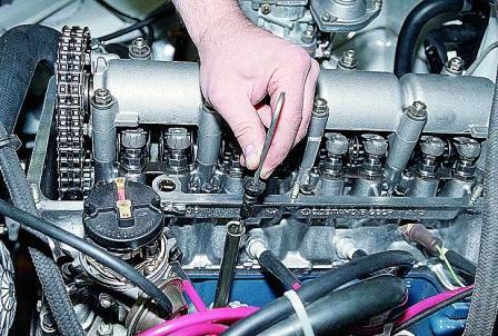 Регулировка зазоров клапанов ВАЗ-2107