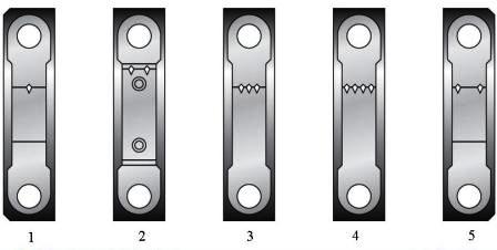 Метки на крышках коренных подшипников