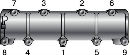 Затягиваем гайки крепления корпуса подшипников в очередности, указанной на рисунке 