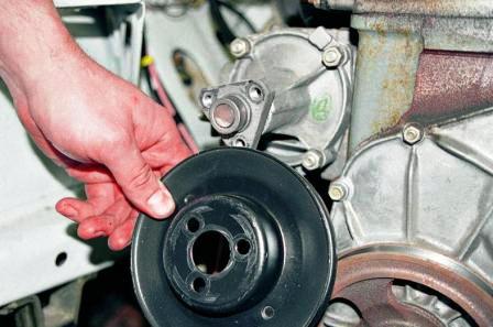 Замена насоса охлаждающей жидкости ВАЗ-2107