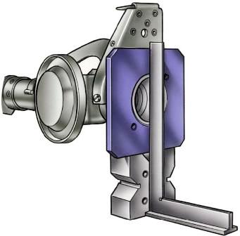 Проверка горизонтальных деформаций балки заднего моста с помощью угольника по наружной поверхности фланца А.70172