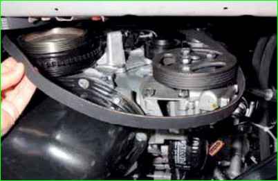 Tension of the Niva Chevrolet drive belt
