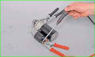 Removing and checking the starter