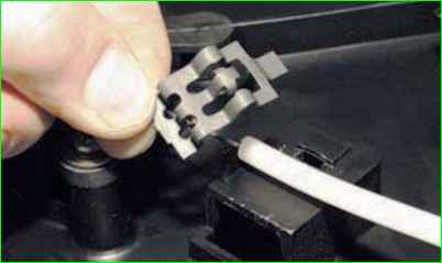 Removing the heater radiator with the heater removed