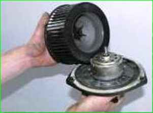 Снятие и установка электродвигателя вентилятора отопителя