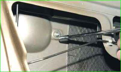 Снятие наружной ручки двери