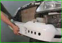 Replacing the front bumper