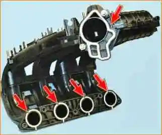 Алу коллекторының тығыздағыштарын ауыстыру ВАЗ-21126