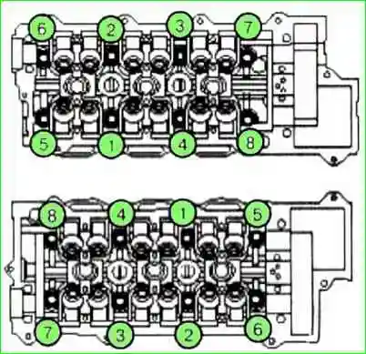 Removing and installing the cylinder head of the G6EA engine 