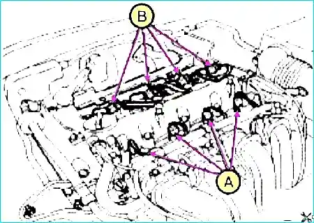 Снятие и установка ГБЦ двигателя объемом 2,0 л. - G4KD и 2,4 л. – G4KE