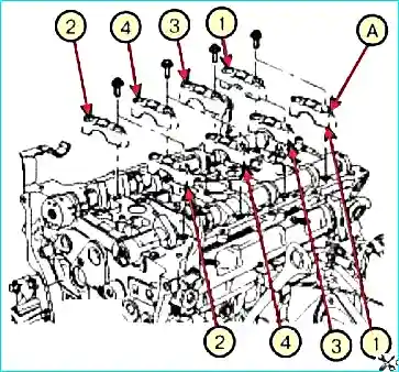 Снятие и установка ГБЦ двигателя объемом 2,0 л. - G4KD и 2,4 л. – G4KE