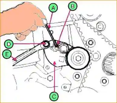 D4EA diesel timing drive
