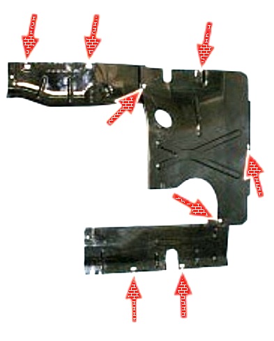 Брызговик двигателя УАЗ