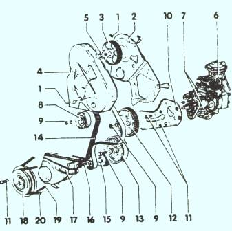 привод зубчатого ремня VW Passat