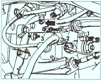 регулировка троса газа VW Passat