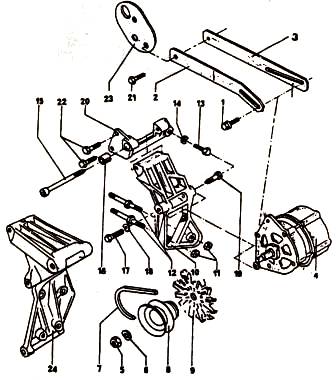 генератор двигатель 16-ти клапанный VW Passat