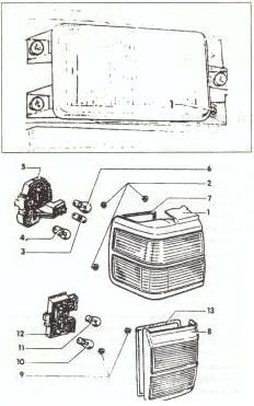 Задние фонари VW Passat