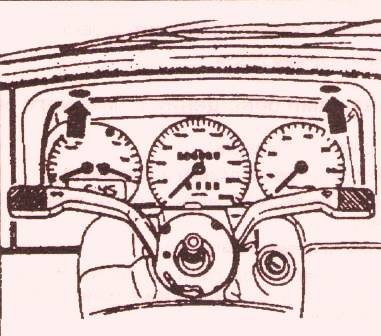 Отвернуть щиток (стрелки)