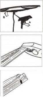 Замена резинки щетки стеклоочистителя VW Passat