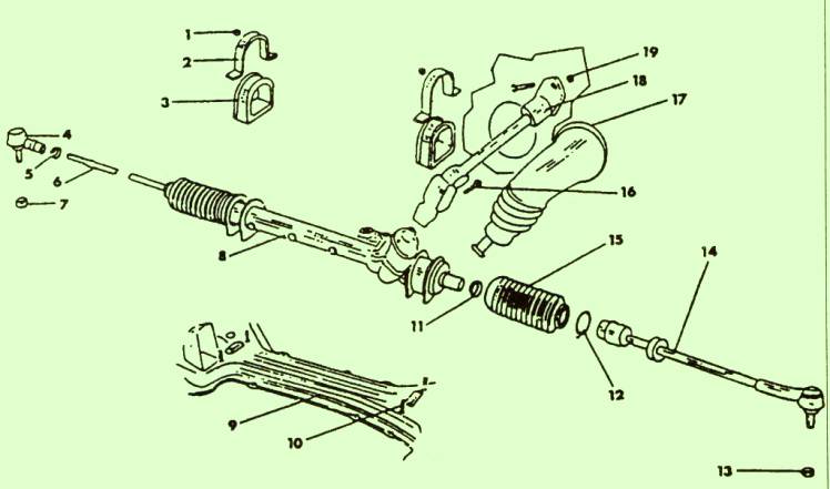 Механическое рулевое управление VW Passat