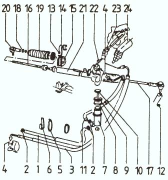 Гидравлический руль VW Passat