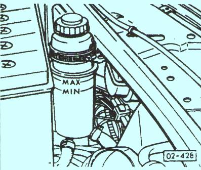 Проверка уровня жидкости VW Passat