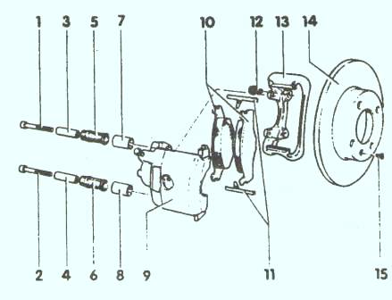 Тормозной суппорт VW II
